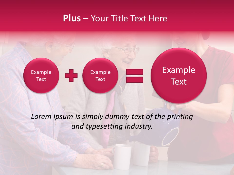 Forties Elderly At Home PowerPoint Template