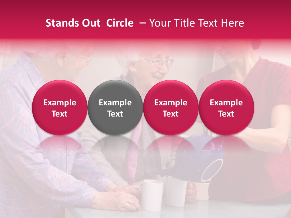 Forties Elderly At Home PowerPoint Template