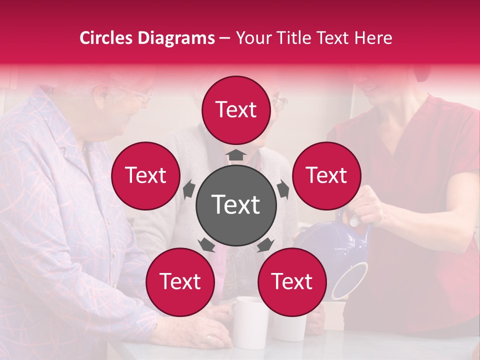 Forties Elderly At Home PowerPoint Template