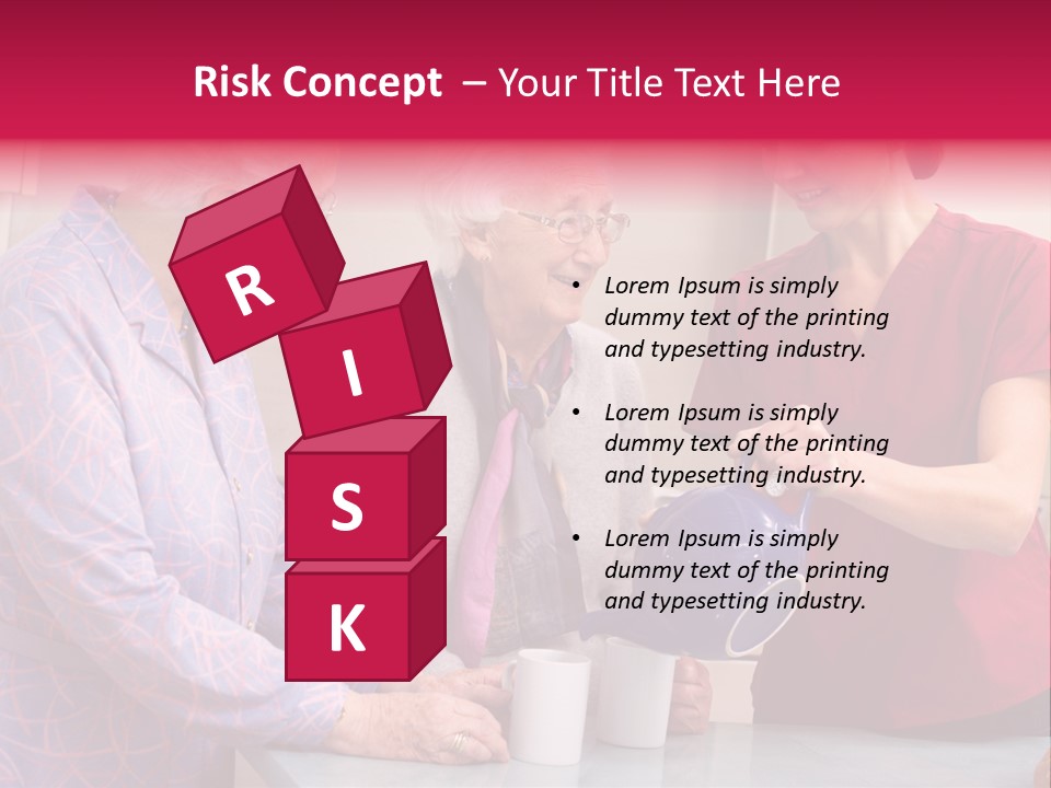 Forties Elderly At Home PowerPoint Template