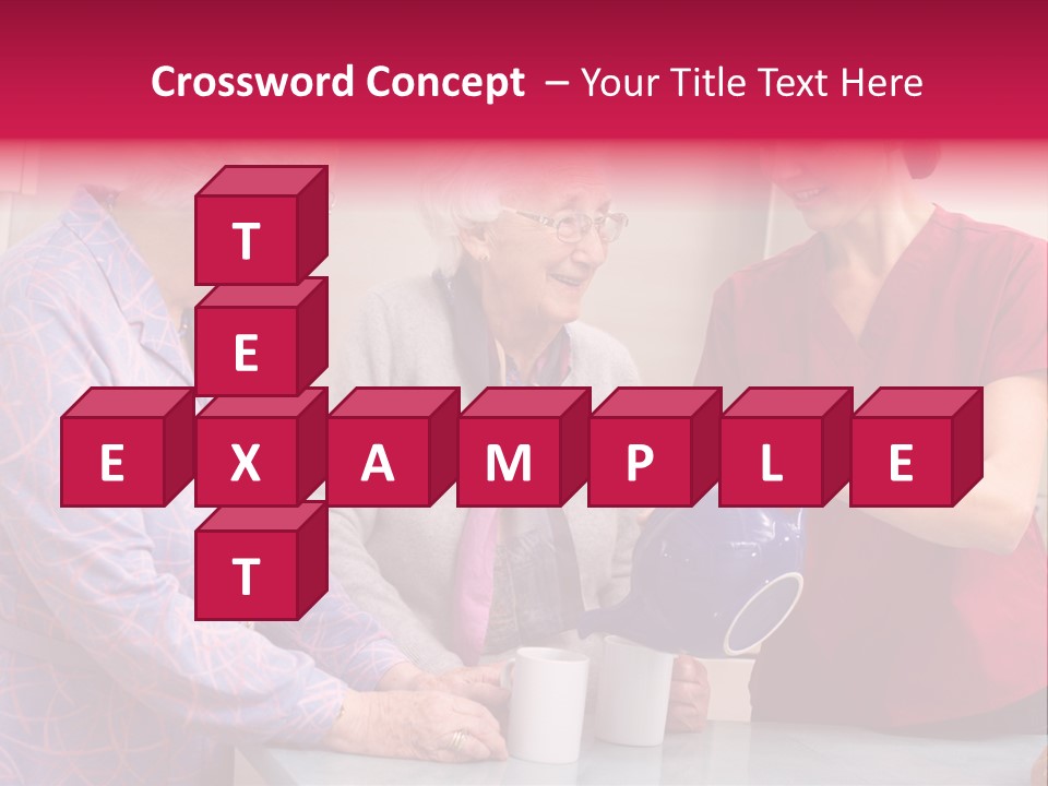 Forties Elderly At Home PowerPoint Template