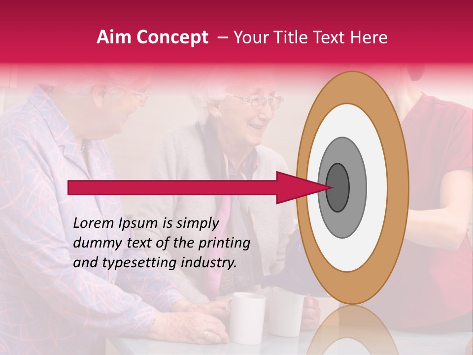 Forties Elderly At Home PowerPoint Template