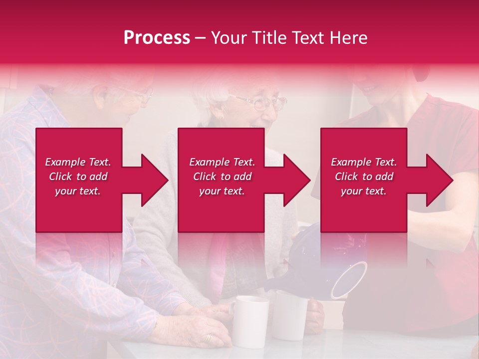 Forties Elderly At Home PowerPoint Template