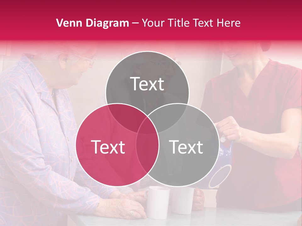 Forties Elderly At Home PowerPoint Template