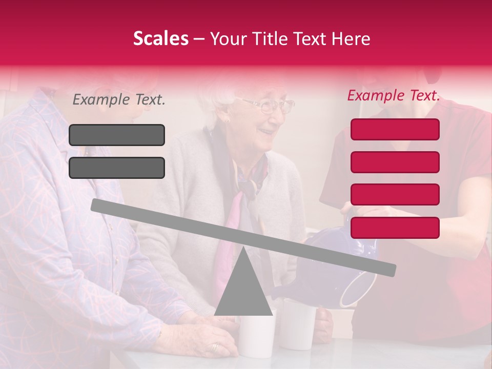 Forties Elderly At Home PowerPoint Template