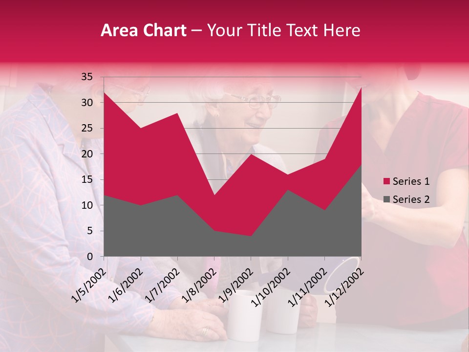 Forties Elderly At Home PowerPoint Template