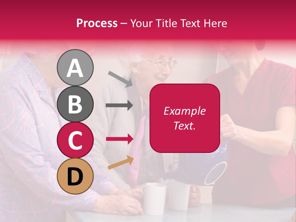 Forties Elderly At Home PowerPoint Template