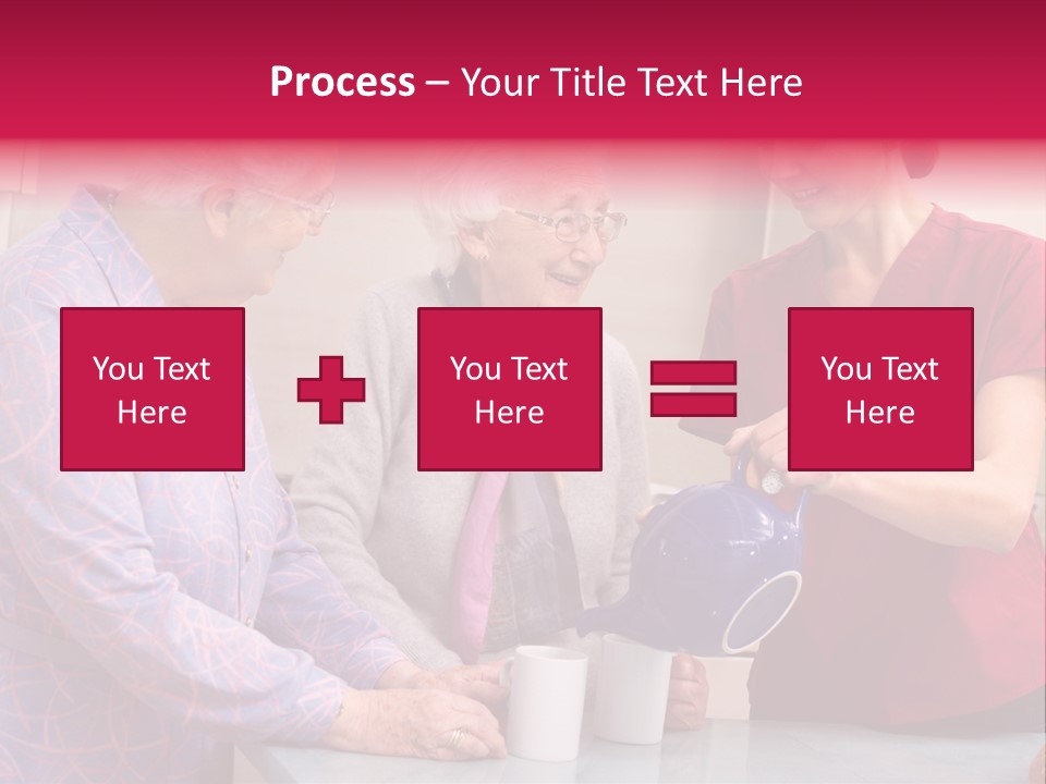 Forties Elderly At Home PowerPoint Template