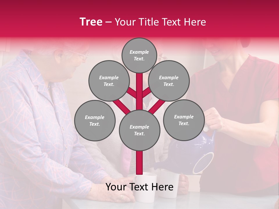 Forties Elderly At Home PowerPoint Template