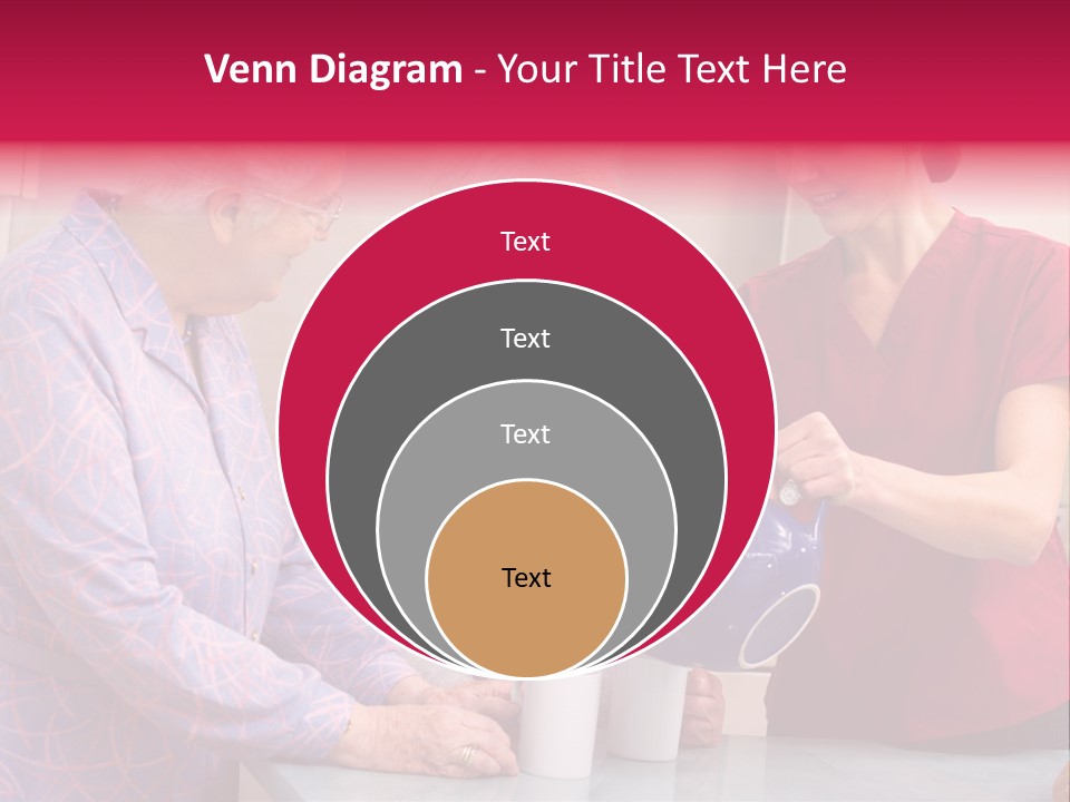 Forties Elderly At Home PowerPoint Template