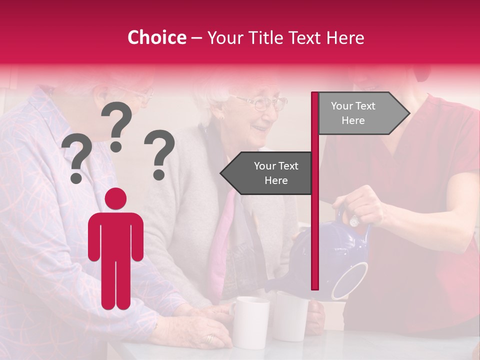 Forties Elderly At Home PowerPoint Template