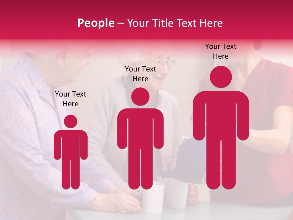 Forties Elderly At Home PowerPoint Template