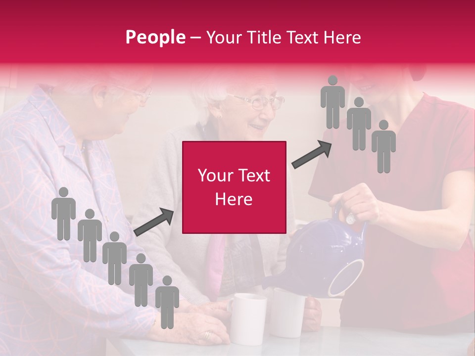 Forties Elderly At Home PowerPoint Template