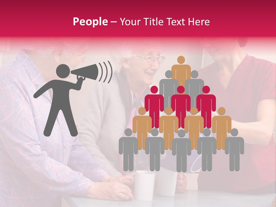 Forties Elderly At Home PowerPoint Template