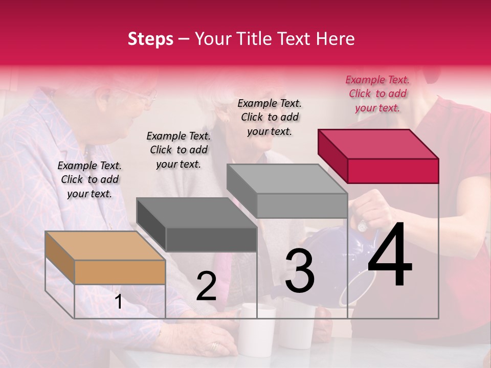 Forties Elderly At Home PowerPoint Template