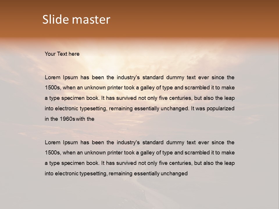 Sky Freeway Road PowerPoint Template