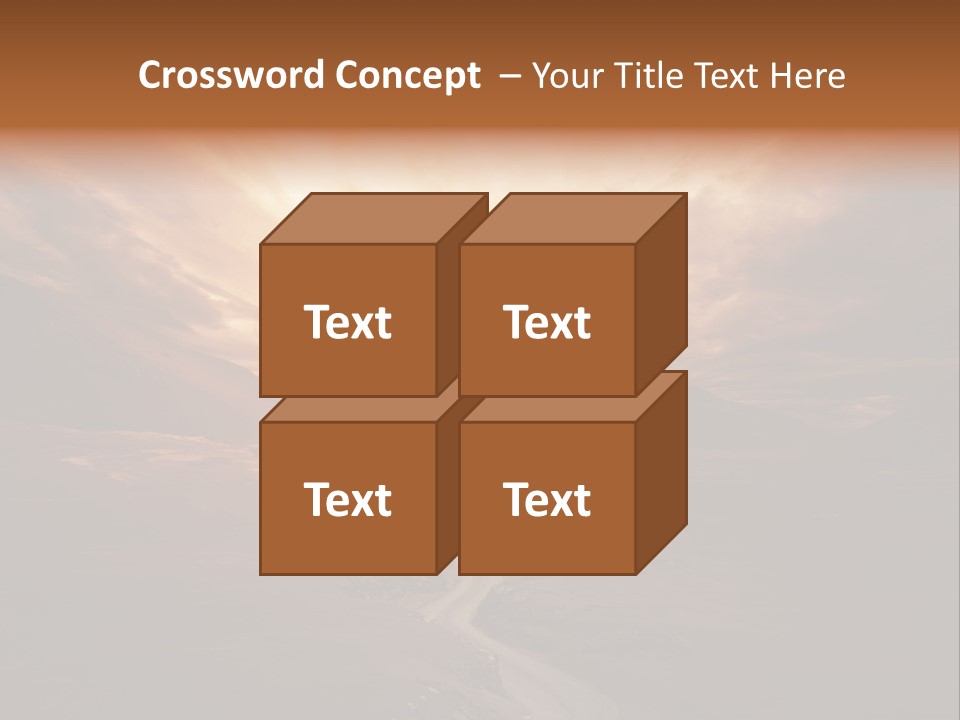 Sky Freeway Road PowerPoint Template