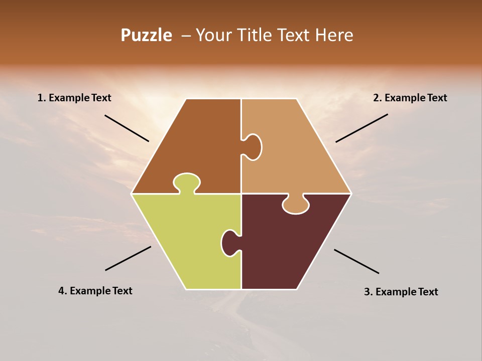 Sky Freeway Road PowerPoint Template