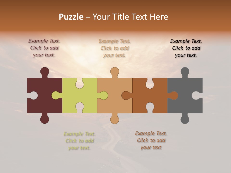 Sky Freeway Road PowerPoint Template