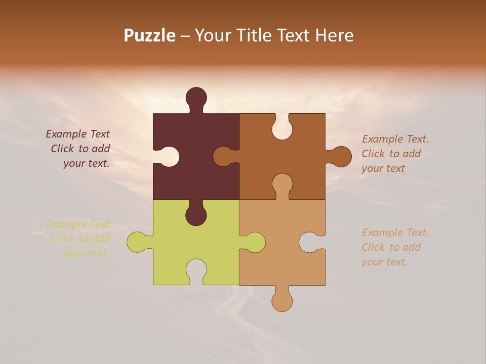 Sky Freeway Road PowerPoint Template