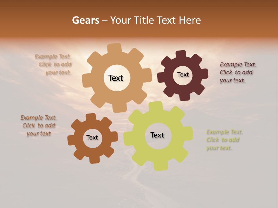 Sky Freeway Road PowerPoint Template