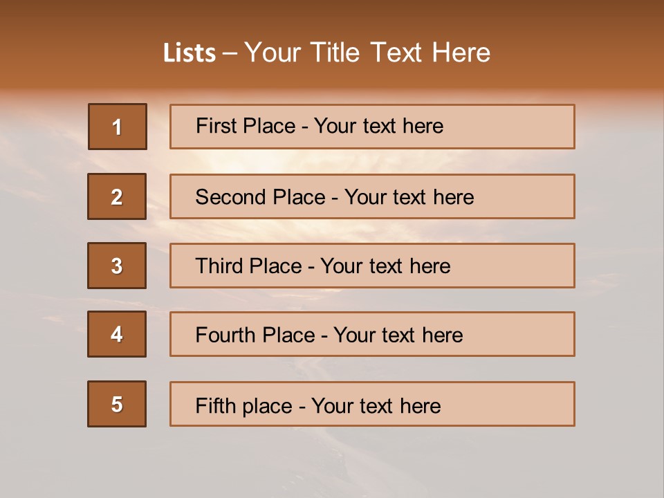 Sky Freeway Road PowerPoint Template