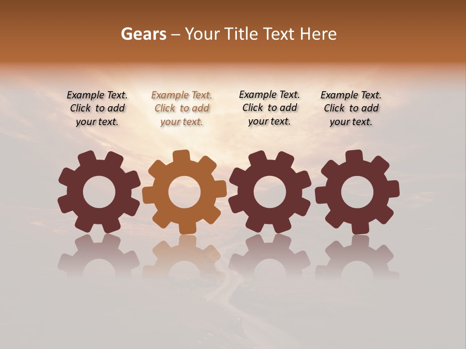 Sky Freeway Road PowerPoint Template