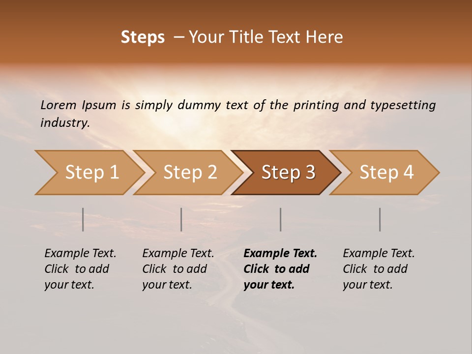 Sky Freeway Road PowerPoint Template