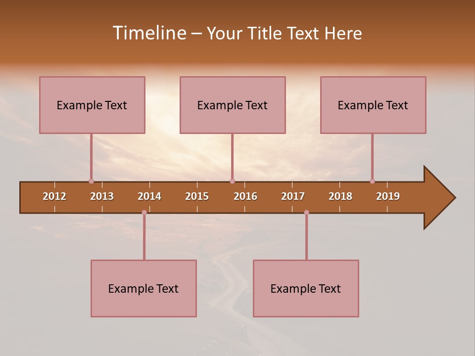 Sky Freeway Road PowerPoint Template