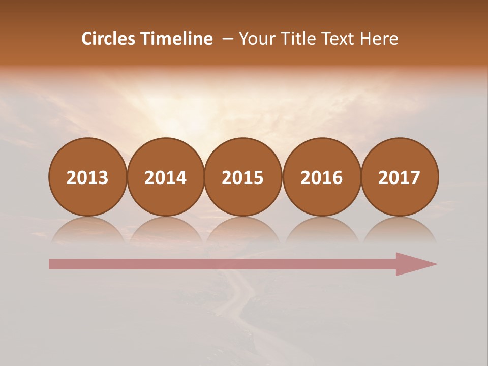 Sky Freeway Road PowerPoint Template