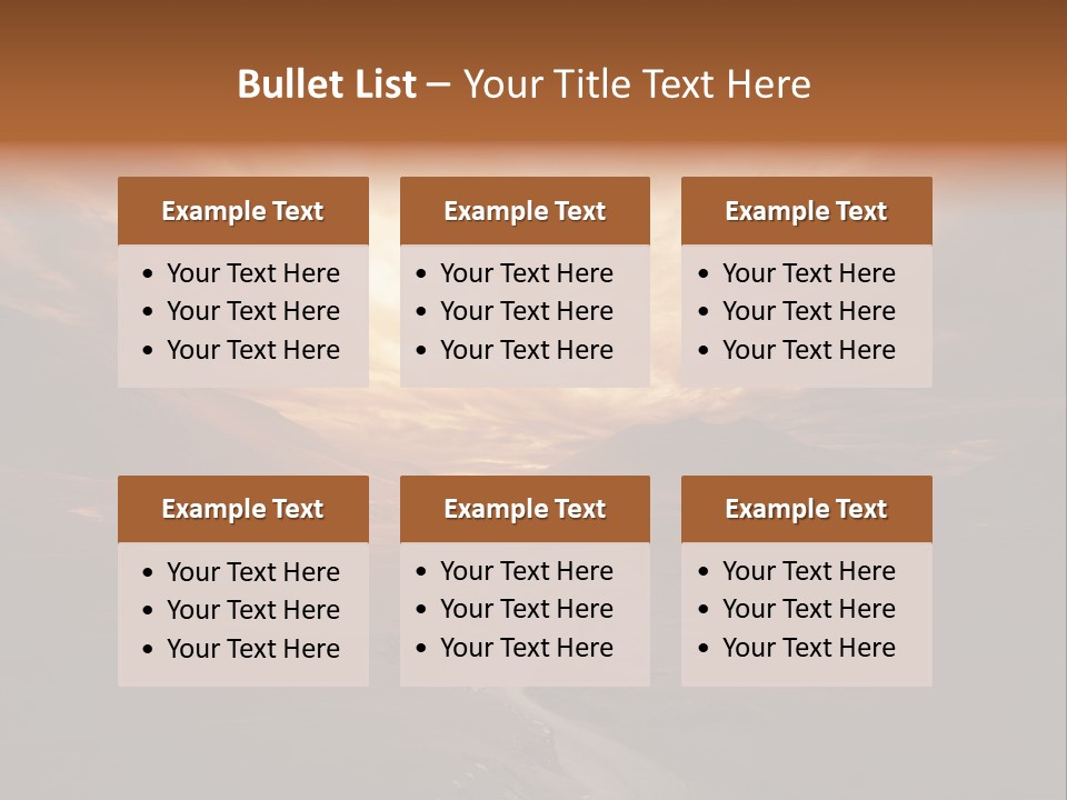 Sky Freeway Road PowerPoint Template