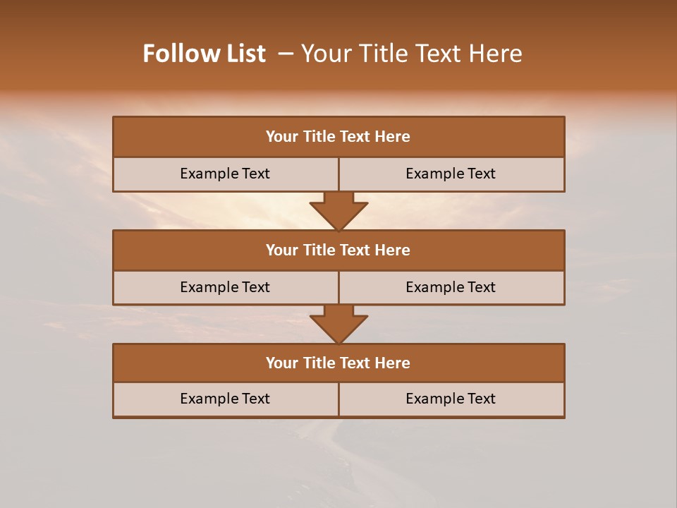 Sky Freeway Road PowerPoint Template