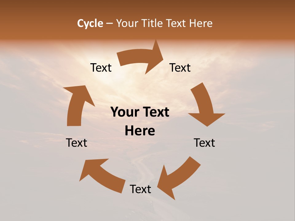 Sky Freeway Road PowerPoint Template
