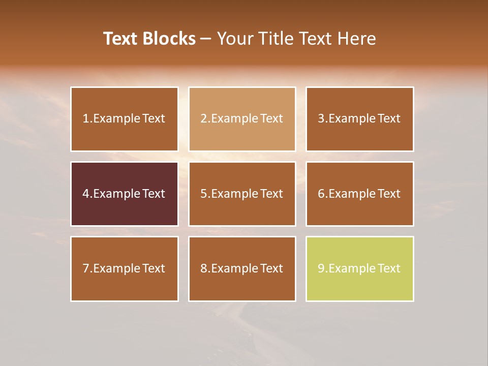 Sky Freeway Road PowerPoint Template