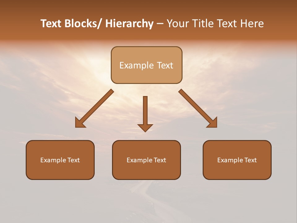 Sky Freeway Road PowerPoint Template