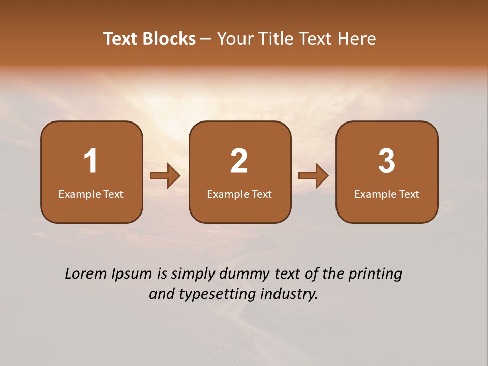 Sky Freeway Road PowerPoint Template