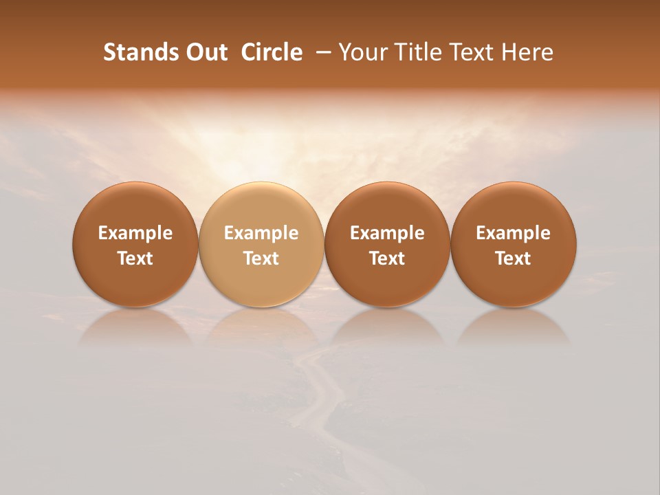 Sky Freeway Road PowerPoint Template