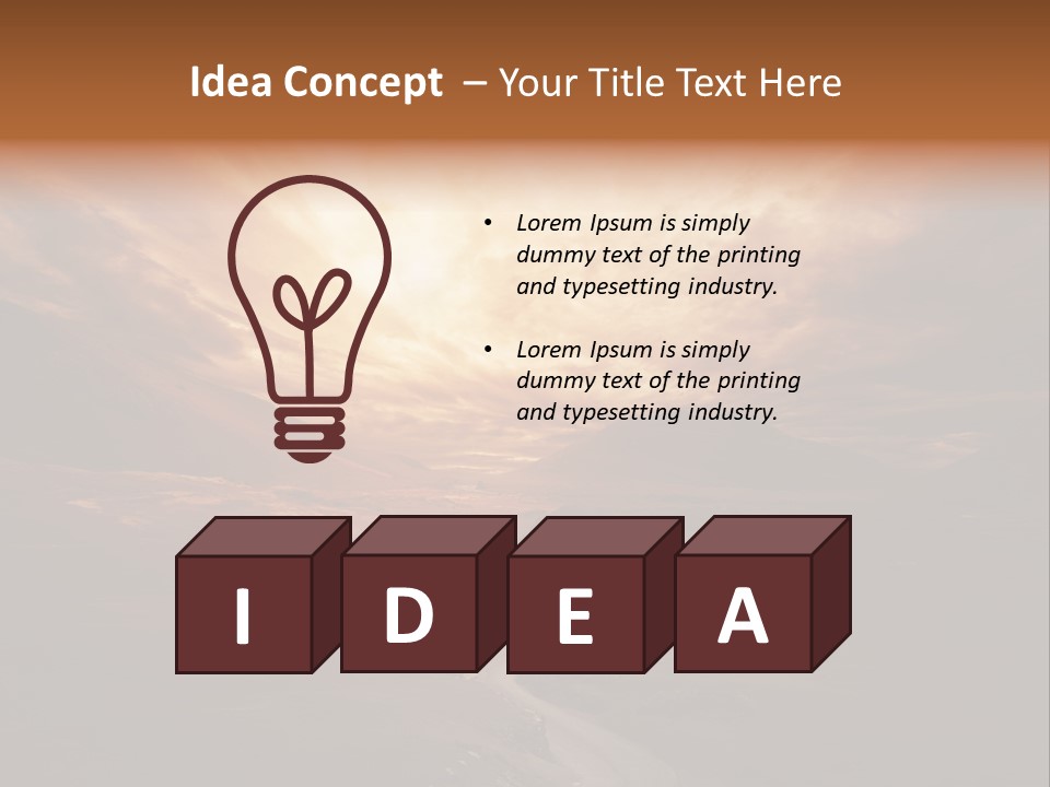 Sky Freeway Road PowerPoint Template