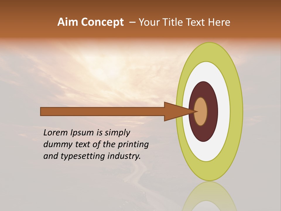 Sky Freeway Road PowerPoint Template