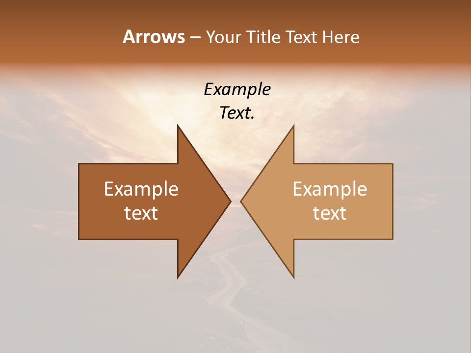 Sky Freeway Road PowerPoint Template