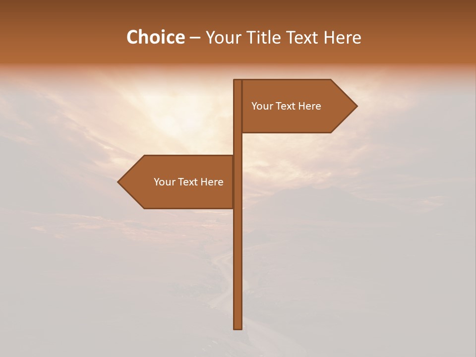 Sky Freeway Road PowerPoint Template