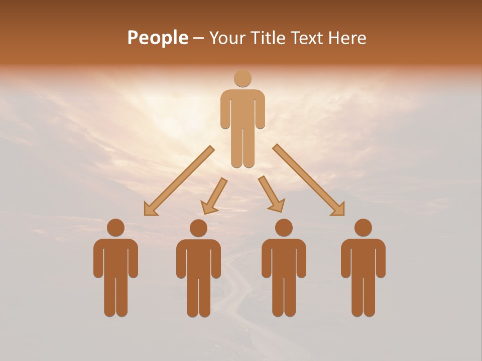 Sky Freeway Road PowerPoint Template