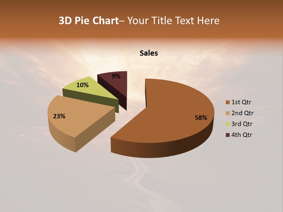 Sky Freeway Road PowerPoint Template