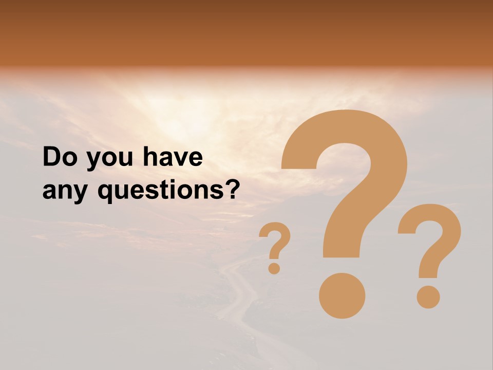 Sky Freeway Road PowerPoint Template