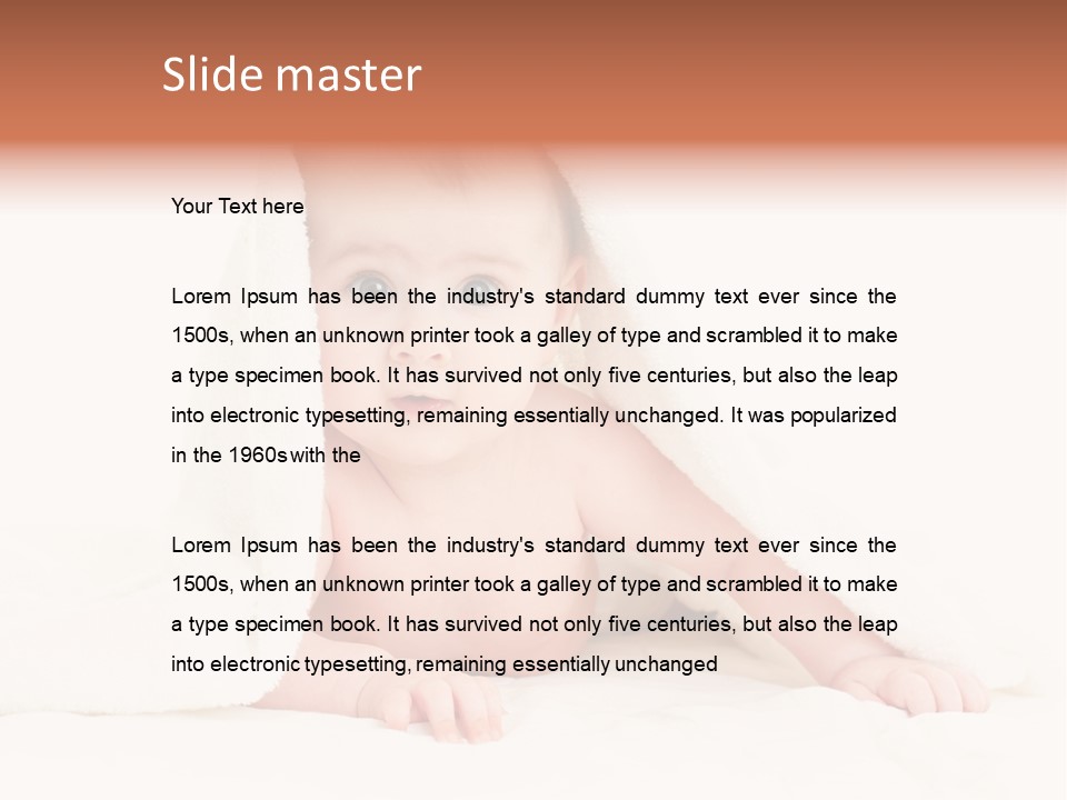 Only Expression Towel PowerPoint Template