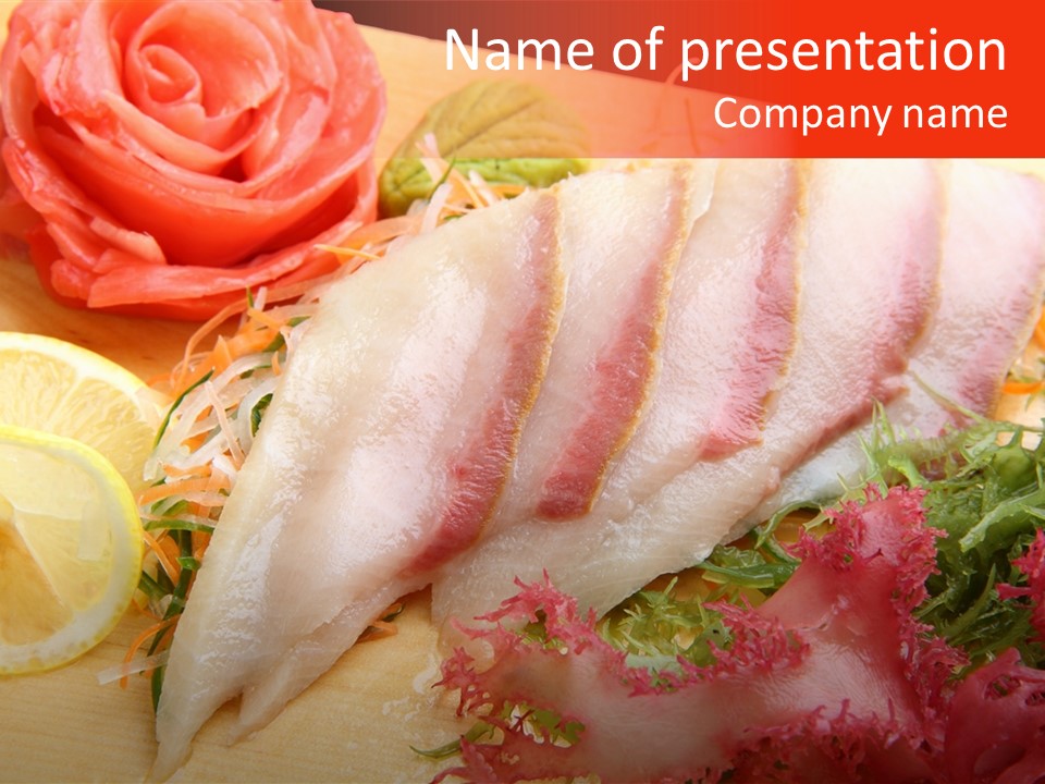 Isolated Delicacy Lunch PowerPoint Template