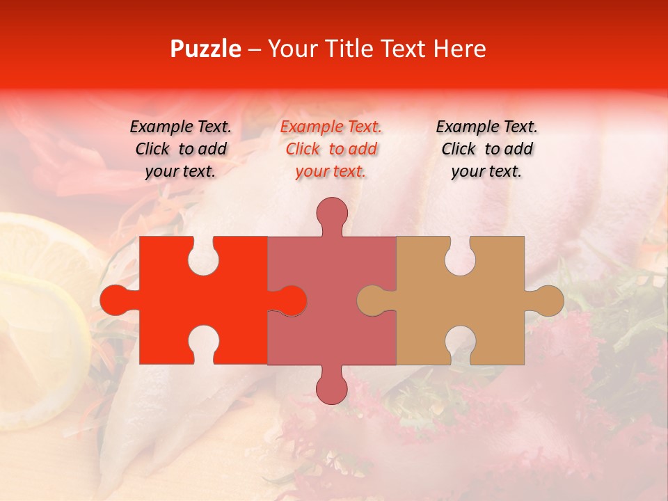 Isolated Delicacy Lunch PowerPoint Template