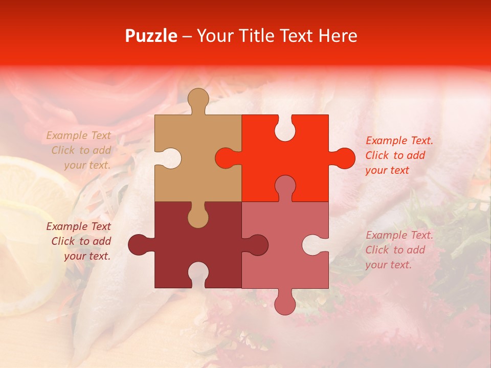 Isolated Delicacy Lunch PowerPoint Template