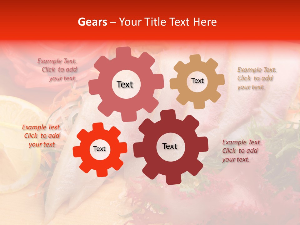 Isolated Delicacy Lunch PowerPoint Template