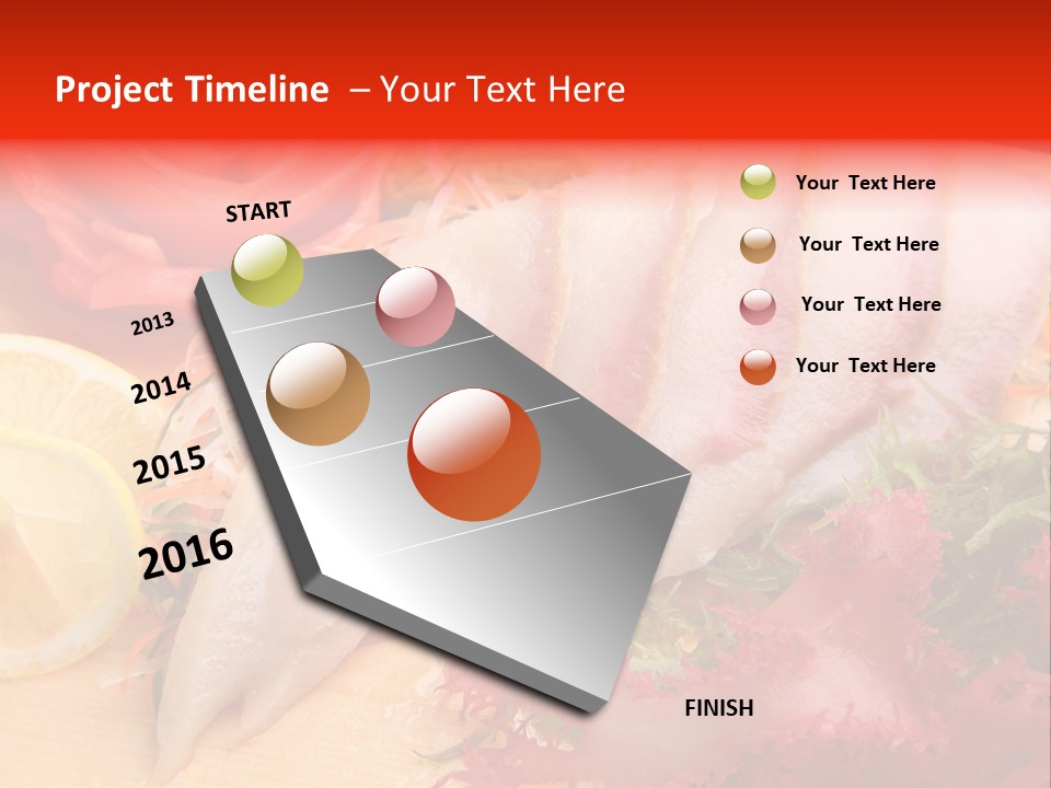 Isolated Delicacy Lunch PowerPoint Template